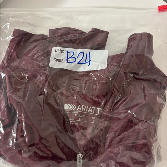 Ariat Tek Women’s Large Fitted Quarter Zip Long Sleeve Pull Over Casual Western - Picture 8 of 8